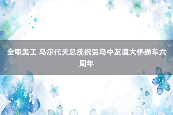 全职美工 马尔代夫总统祝贺马中友谊大桥通车六周年